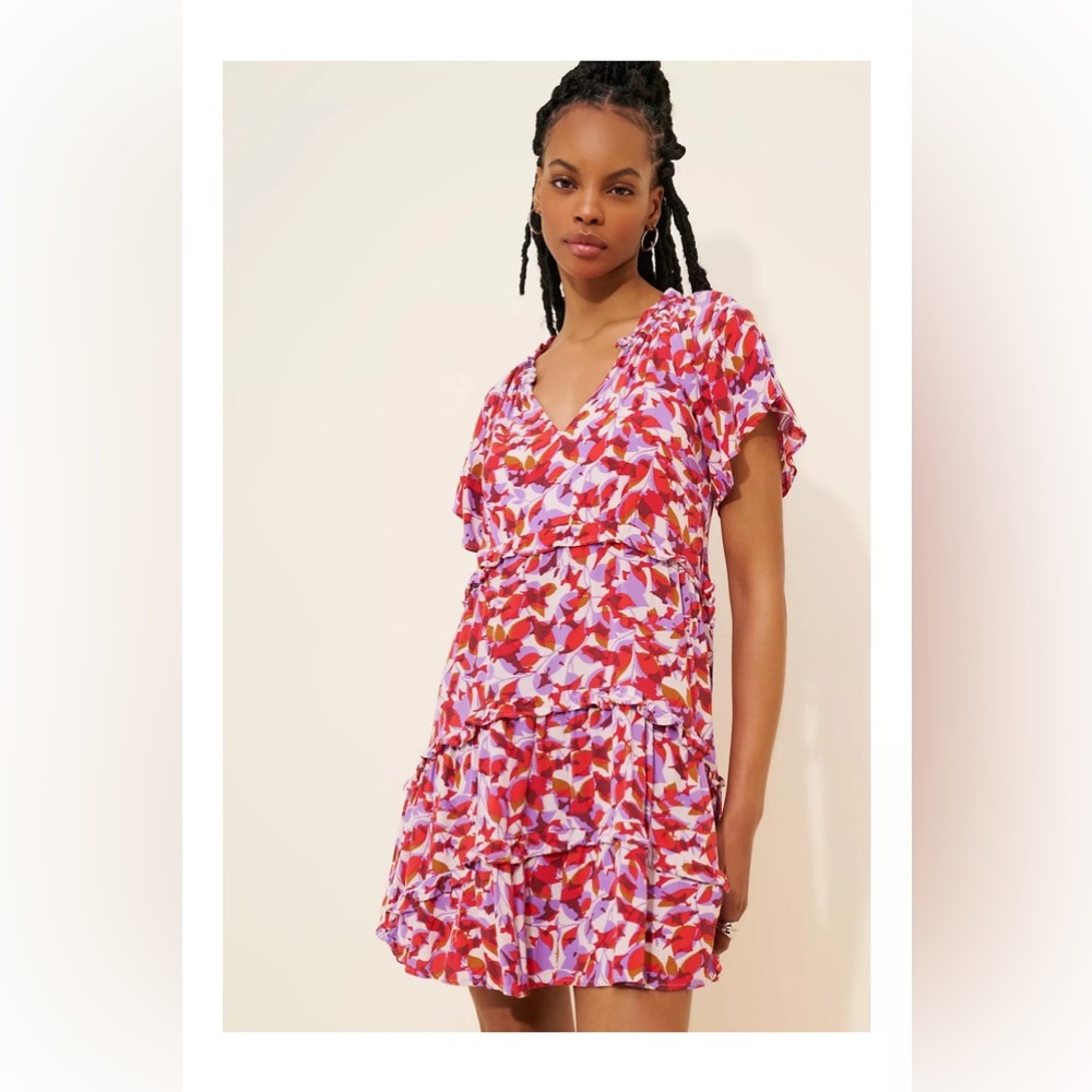 NWT Anthropologie Robin Tiered Mini Dress Size 3X